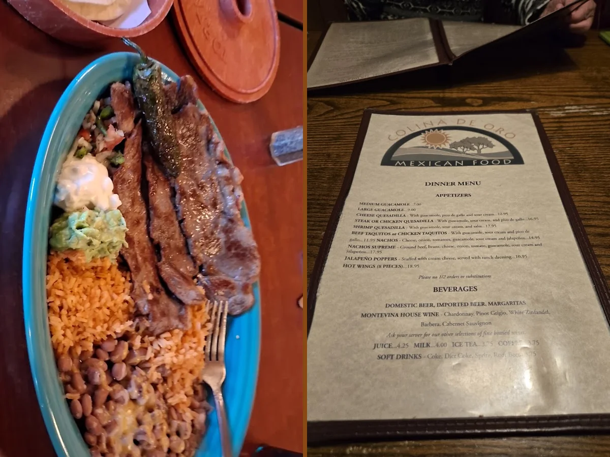 Colorful Mexican dishes on a restaurant table.